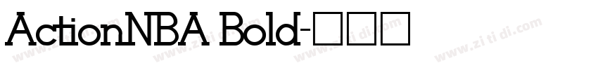 ActionNBA Bold字体转换